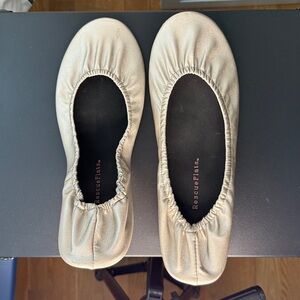 FREE w/purchase Rescue Flats Silver ballet purse office vegan leather 10 11 L